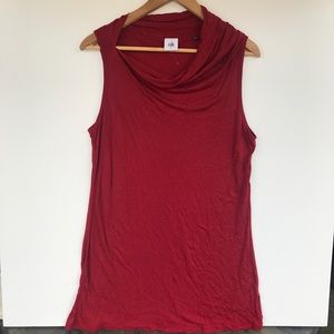 Cabi Tank | Red | Cowl neck | L